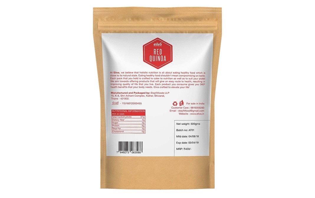 Eliva Red Quinoa    Pack  500 grams